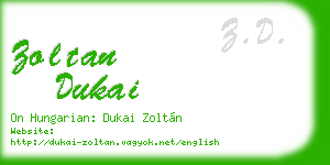 zoltan dukai business card